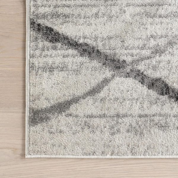 nuLOOM 8x10 Thigpen Contemporary Area Rug, Grey, Abstract Lines, Non-Slip Backing, Stain Resistant, For Bedroom, Dining Room, Living Room, Hallway, Office, Kitchen, Entryway - Image 9